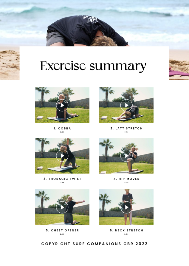 Surf Mobility Routine